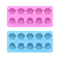 Two silicone cat paw molds for baking and treats, food-grade, non-stick, flexible silicone molds for baking and culinary use.