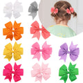 20-pack baby hair clips including lined hair bows and alligator clips for girls and toddlers, perfect for gentle hair styling.
