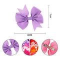 Set of 20 baby hair clips including lined hair bows and alligator clips for girls and toddlers, from Everything Baby.