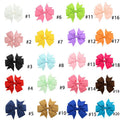Set of 20 baby hair clips and bows for girls, including alligator clips and fully lined hair accessories for toddlers and young girls.