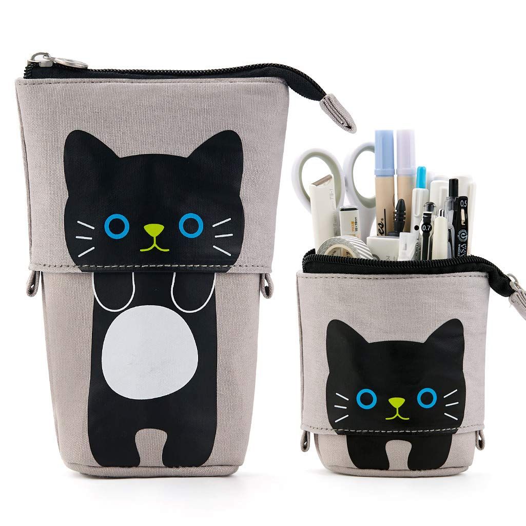 Large capacity pencil case by Everything Baby with multiple compartments, cute simple design, ideal for bullet journals and kids.