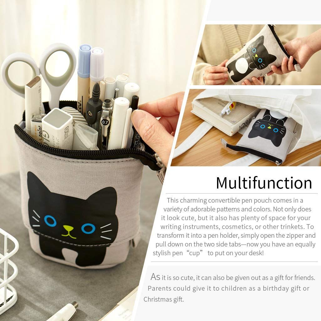 Big capacity pencil case by Everything Baby with multiple compartments for pens, pencils, and small stationery items.
