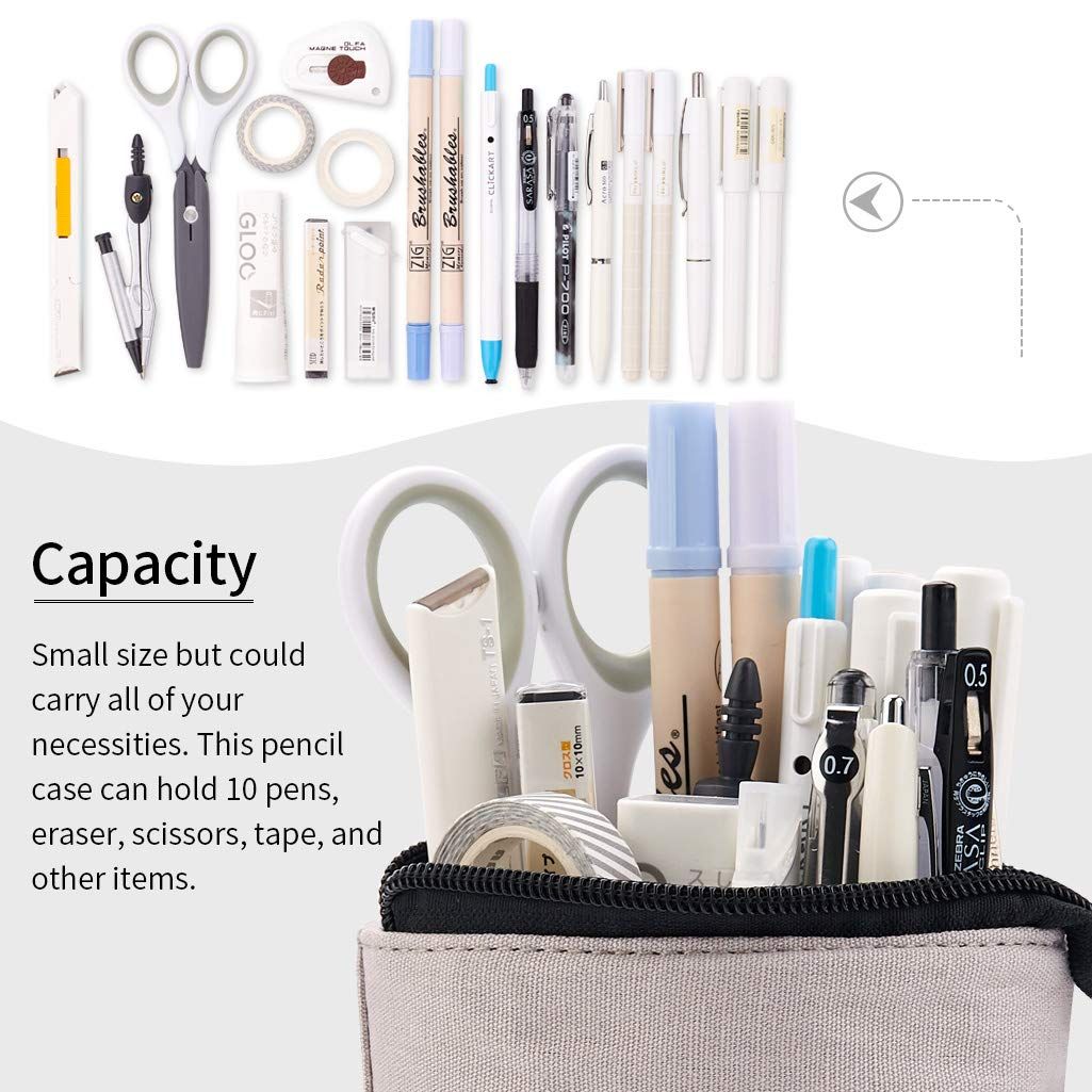Large capacity pencil case by Everything Baby, featuring multiple compartments for pens, pencils, and stationery storage.