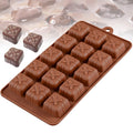 3D silicone chocolate candy mold featuring Christmas gift box and cookie shapes, ideal for cake decorating and baking.