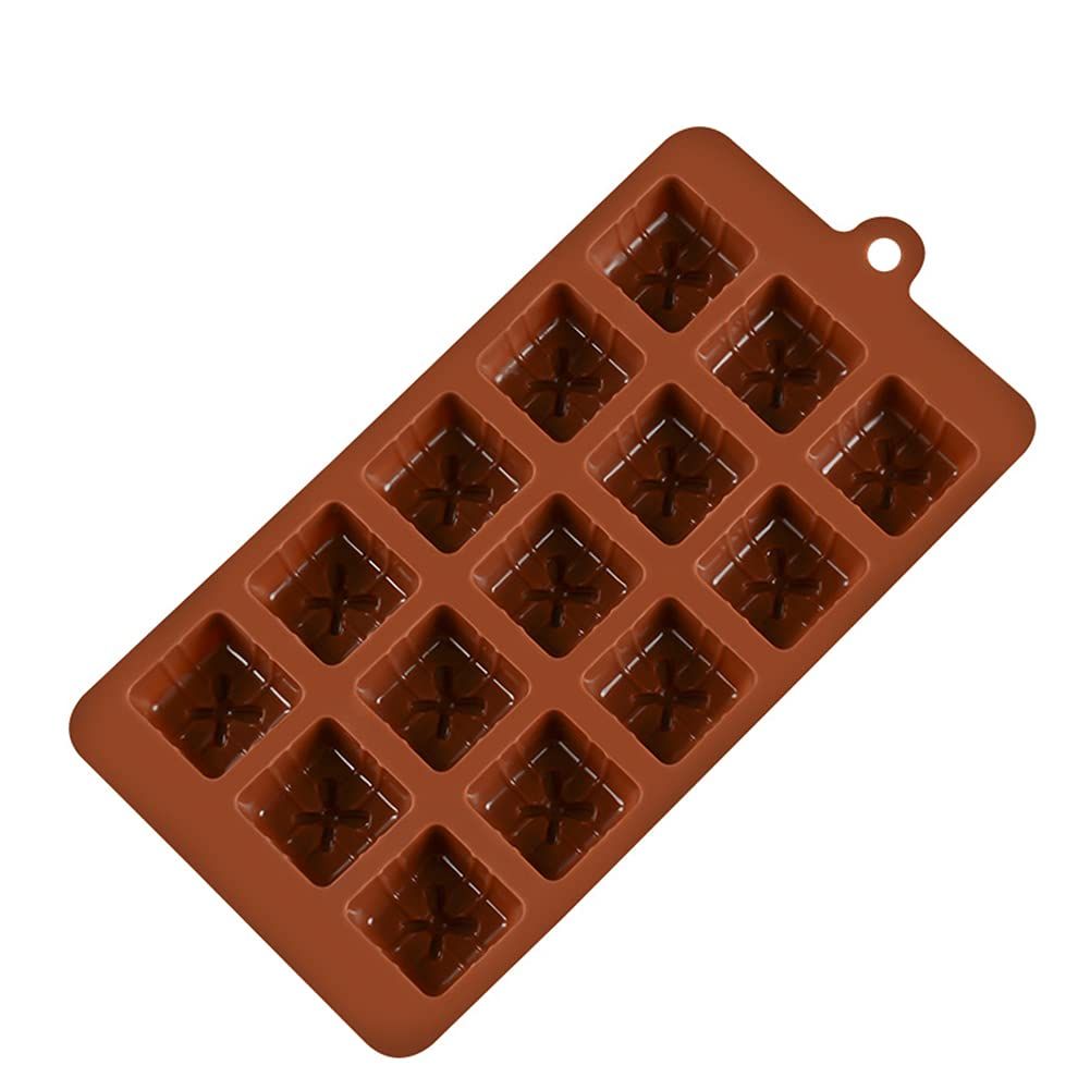 3D silicone chocolate candy mold featuring Christmas gift box design, suitable for baking, decorating, and pretend play with kids.