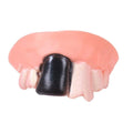 Set of 10 Halloween vampire fangs teeth costume props for kids, featuring fake vampire dentures for Halloween parties and decorations.
