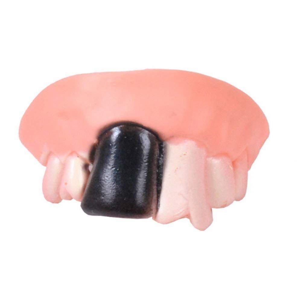 Set of 10 Halloween vampire fangs teeth costume props for kids, featuring fake vampire dentures for Halloween parties and decorations.