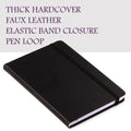 Small leather A7 mini notebook with waterproof English leather cover, portable pocket-sized notebook for kids or personal use.