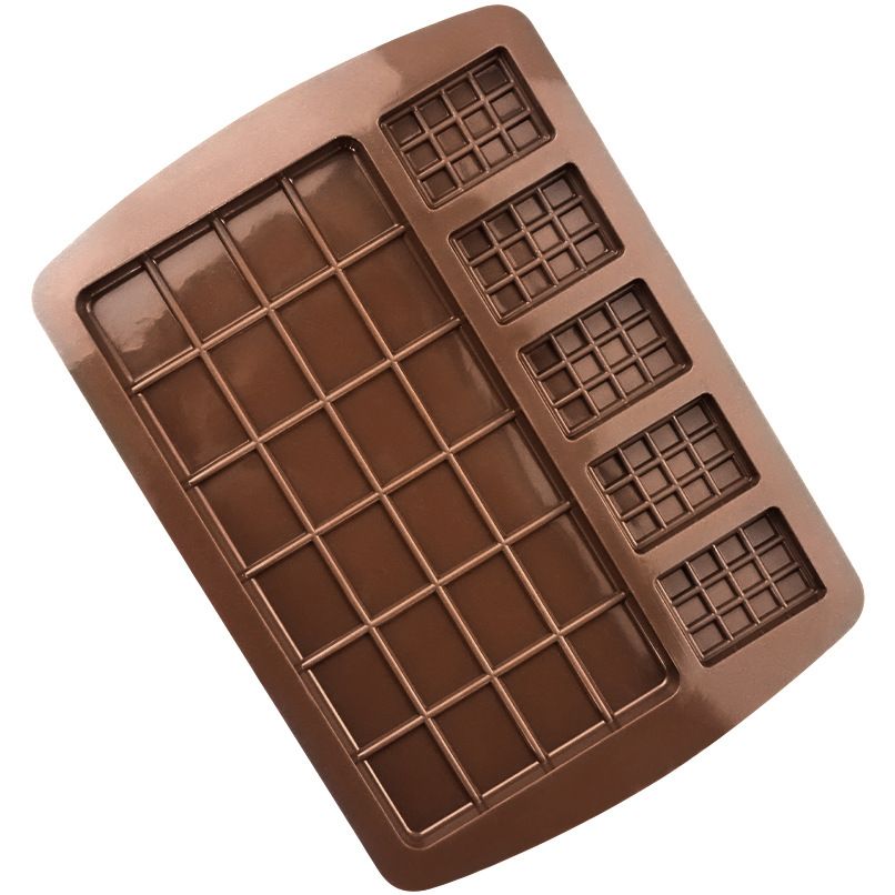 Mini chocolate silicone mold by Everything Baby for making break-apart chocolates, ideal for treats and snacks.