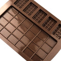 Mini chocolate silicone mold by Everything Baby, ideal for making candy, protein treats, and ice with break-apart chocolate design.