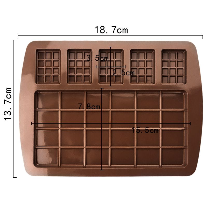 Mini chocolate and candy silicone mold by Everything Baby, featuring break-apart design for chocolate or ice shaping.