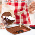 Mini chocolate silicone mold by Everything Baby, designed for making break-apart chocolates, candies, and ice shapes.