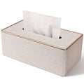 PU leather tissue box cover by Everything Baby, rectangular holder for Kleenex and napkins, fits standard tissue boxes.