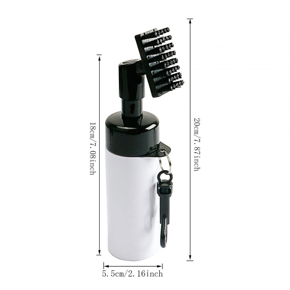Golf club cleaning brush by Everything Baby with soft bristles, designed for cleaning golf clubs and accessories.
