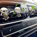 Cute skeleton car decoration ventilation clip attached to a ride-on car, perfect for kids’ ride-on vehicles and accessories.