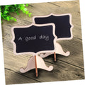 Set of 10 miniature blackboard signs with stands, lightweight and ideal for organizing or labeling in baby and kid's building toy setups.