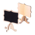 Set of 10 mini blackboard signs with stands, lightweight chalkboards for kids' building and play activities.