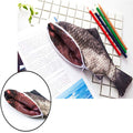 Fish-shaped pencil case by Everything Baby featuring a soft zipper, realistic fish design, ideal for kids' stationery storage.