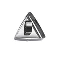 Stainless steel triangular cake ring mold with food press, small size, dishwasher safe, designed for creative pretend play with kids.