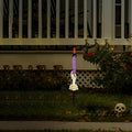 Simulation flame candle lights with ghost festival theme, decorative candle holders for Halloween and party decor, ideal for festive settings.