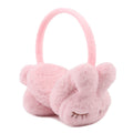 Soft plush fluffy ear muff for women, kids, and toddlers by Everything Baby, foldable winter earmuffs for cold weather warmth.