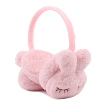 Soft plush fluffy ear muff for women, kids, and toddlers by Everything Baby, foldable winter earmuffs for cold weather warmth.