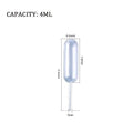 Set of 50 plastic cupcake pipettes with 4ml capacity, squeeze droppers for liquids, ideal for baking and children's food applications.