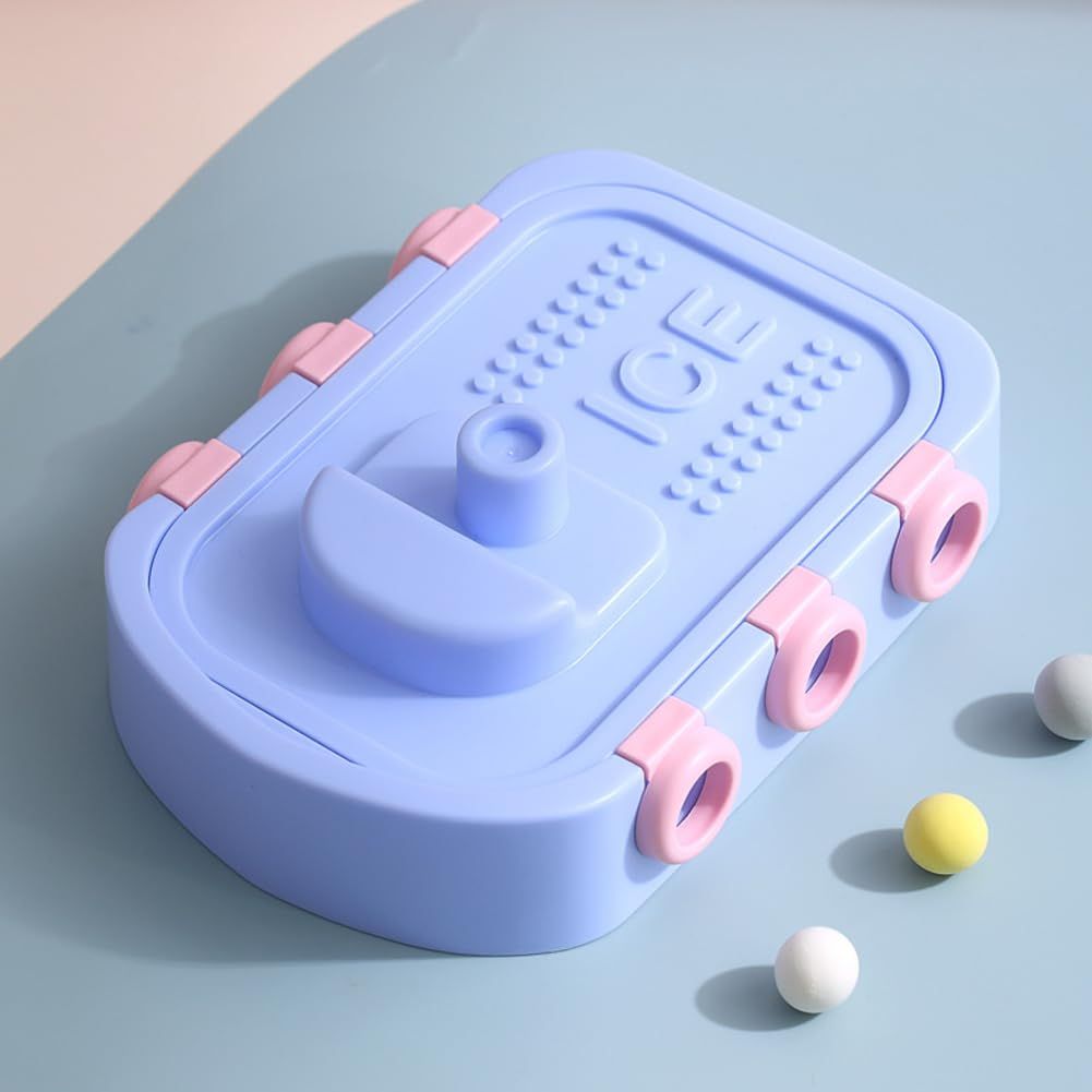 Blue silicone popsicle molds for homemade ice cream and popsicles, reusable, BPA-free, ideal for kids and baby feeding.