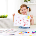 Set of 7 acrylic stamping blocks with grid and grip, designed for kids' scrapbooking and decorative stamping projects.