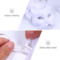 White cat mask for kids, set of 3 DIY Halloween animal half face masks for pretend play and costume parties by Everything Baby