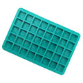 Square silicone chocolate mold for candy, ice cubes, and baking, designed for kids' pretend play and baking activities.