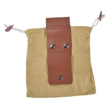 Foldable canvas fruit collecting bag with adjustable waist belt, lightweight harvest tote for camping and foraging by Everything Baby