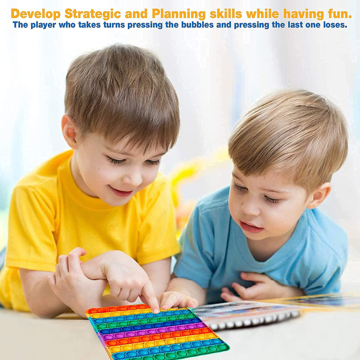 Colorful silicone bubble sensing toys for children and adults, designed for special needs, featuring square shapes for outdoor play.