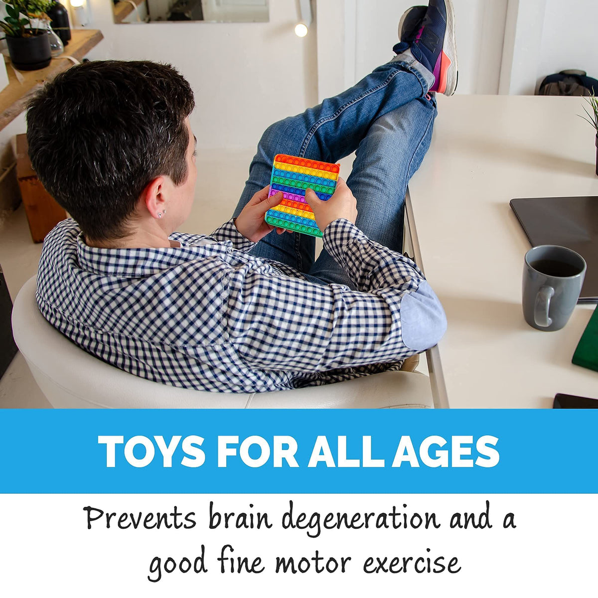 Colorful silicone bubble sensing toy for children and adults, designed for sensory play and outdoor fun, from Everything Baby.