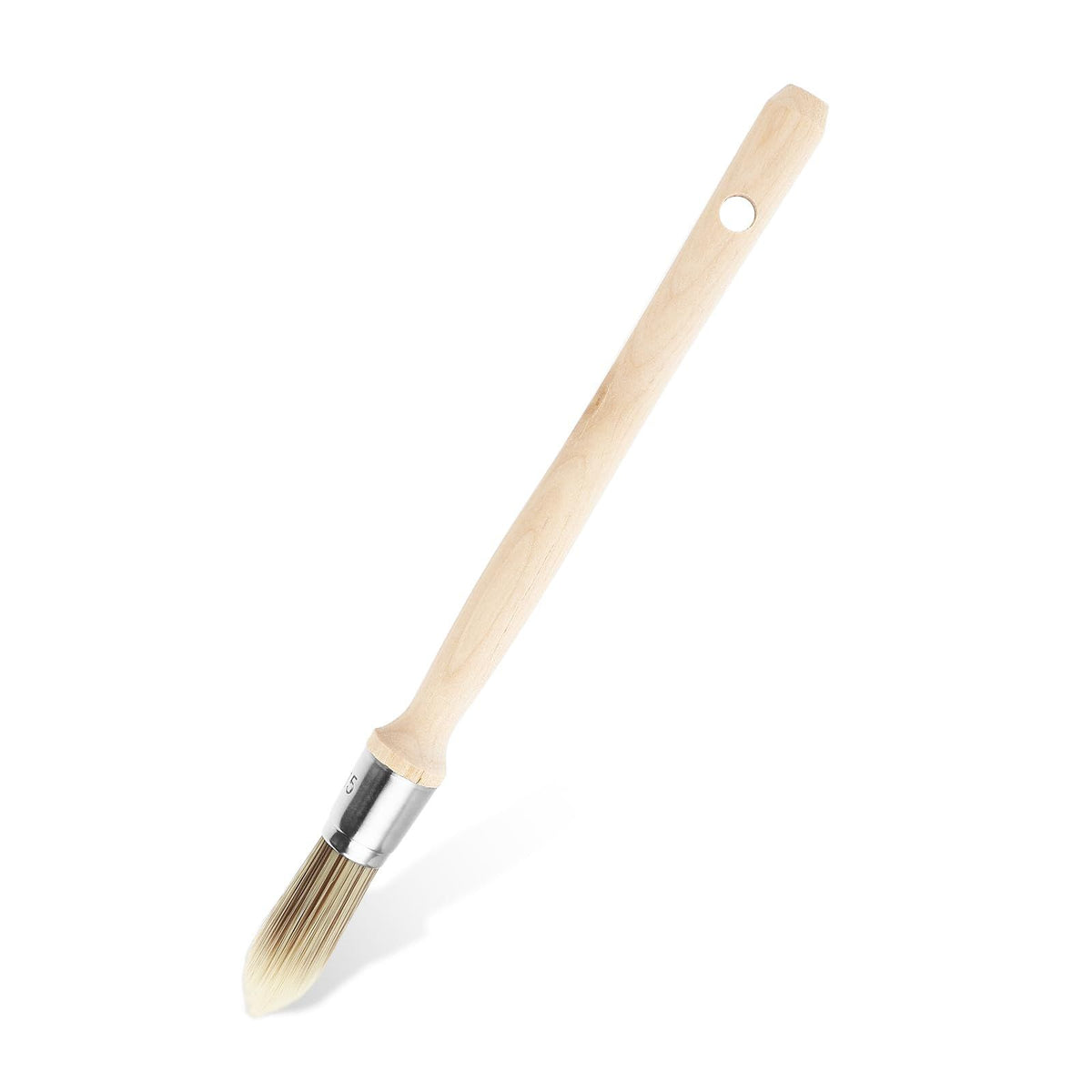 Small round paint brush for wall touch-ups and art, ideal for wall corners and detailed painting, by Everything Baby.