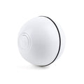 LED lighted cat toy with a free ball, USB charging, and automatic rolling feature for fun and entertainment.