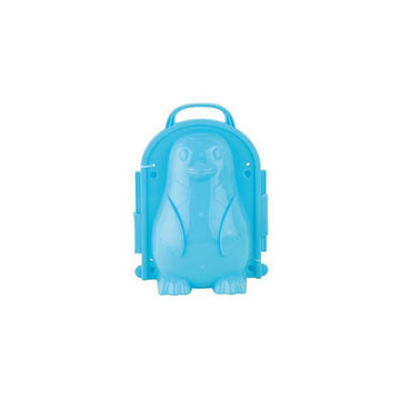 Three penguin-shaped snowball maker toys by Everything Baby, outdoor winter snow mold and sand mold for kids' snow play.