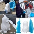 Three penguin-shaped snowball and sand molds for kids outdoor winter play, featuring penguin snow toy set by Everything Baby.