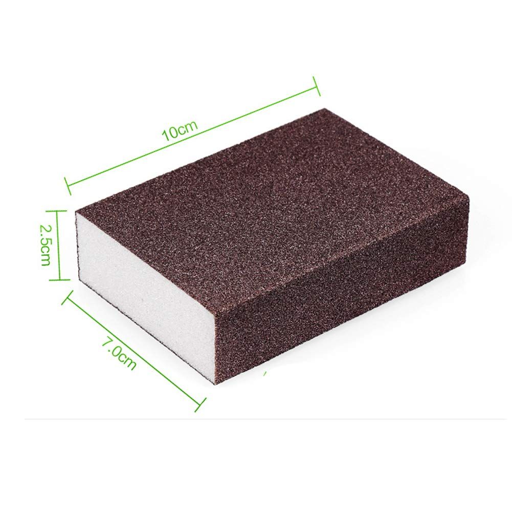 10-pack nano carborundum sponges for cleaning, featuring abrasive pads ideal for rust removal and scrubbing surfaces.