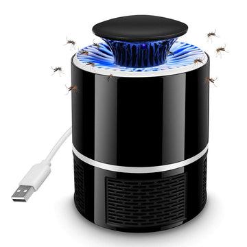 Portable LED bug zapper by Everything Baby, indoor and outdoor use, USB charged, low noise, ideal for home, garden, camping, and picnics