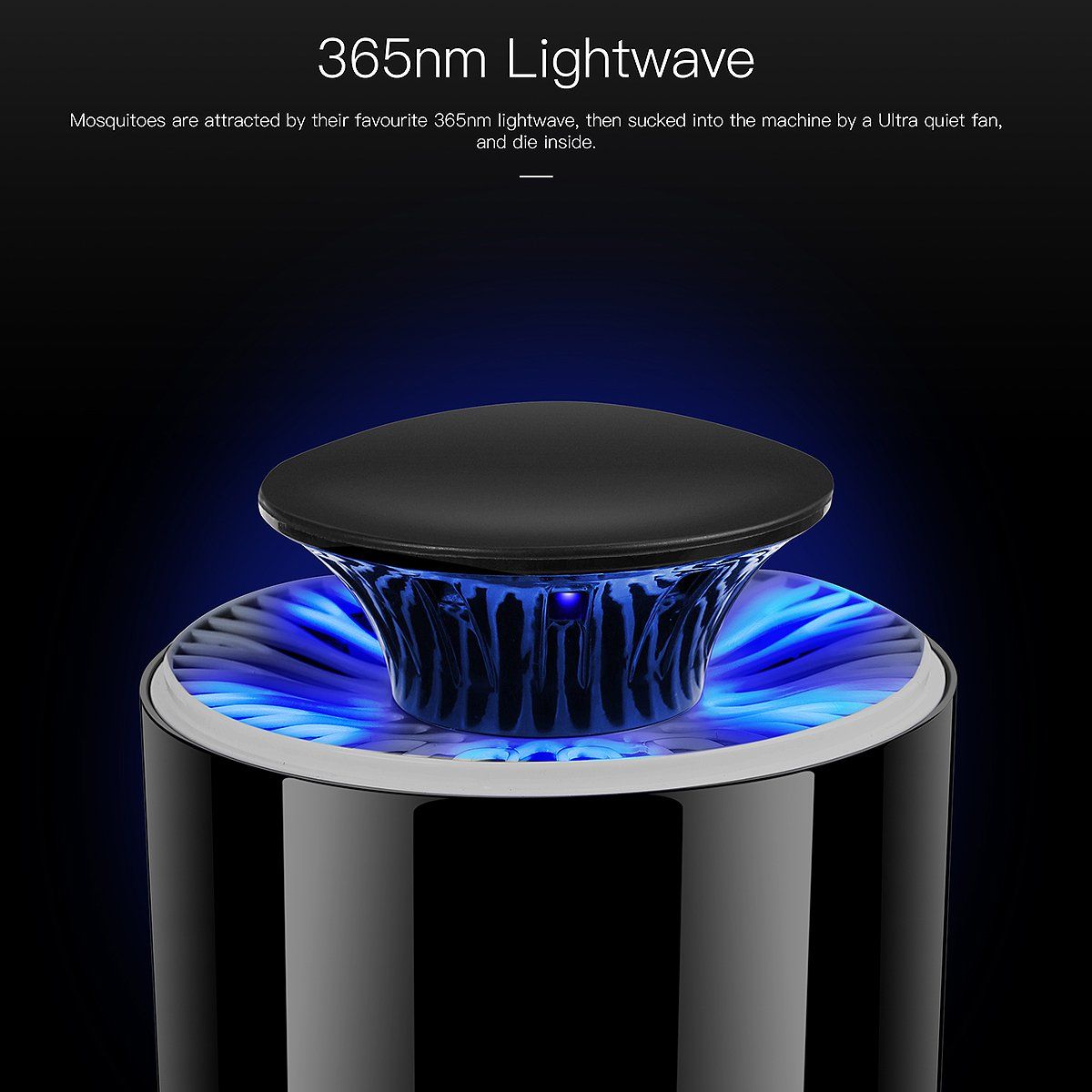 Portable LED bug zapper from Everything Baby, indoor and outdoor use, USB charged, low noise, ideal for garden, camping, and picnics.