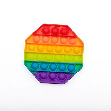 Set of 3 silicone sensory toys for autism and stress relief, suitable for kids and adults, in vibrant colors and playful designs.