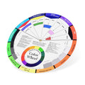 Creative color wheel and blending board for kids' art and makeup painting, educational tool for color mixing and blending.