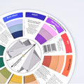 Creative color wheel for paint mixing and blending, designed for art and makeup tutorials, by Everything Baby.