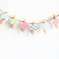 Set of 50 mini wooden clips with heart shape design, ideal for photos, crafts, and paper holding, by Everything Baby.