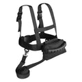 Black kids' ski safety harness with removable leash, designed for ski training and safety for children by Everything Baby.