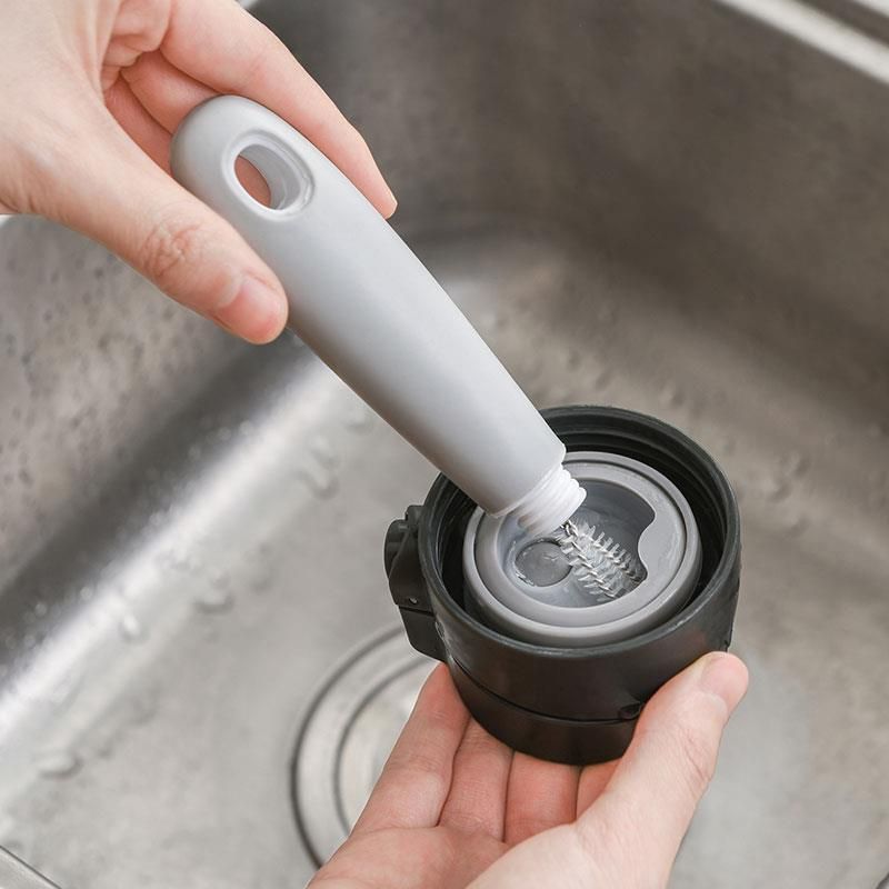 Baby bottle and nipple brush set by Everything Baby, includes small brushes for cleaning bottles, nipples, and hard-to-reach corners.