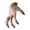 Realistic life-size Halloween skeleton hands made of resin, perfect for scary witch costumes and haunted house decorations.