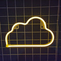 LED cloud neon sign for wall decor, shaped as a cloud, ideal for bedroom aesthetic and teen room decoration.