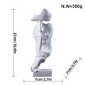 Modern The Thinker sculpture by Everything Baby, gold-colored figurine emphasizing silence, ideal for desk decoration.